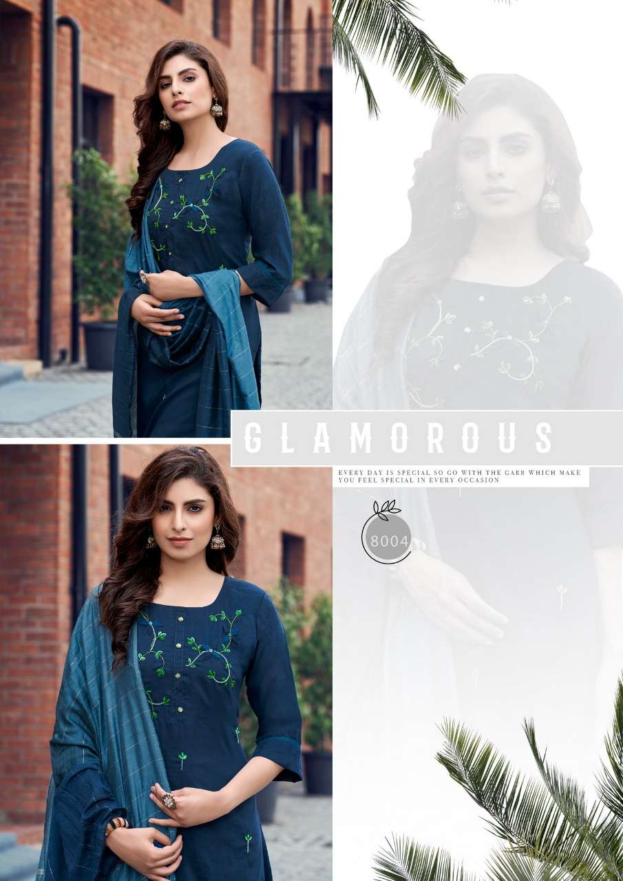 Parra Studio-Chunnri Vol 8-Maska-Masline-Khatli-Work-Kurti-Weaving-Border-Lace-Work-Dupatta-8004-C